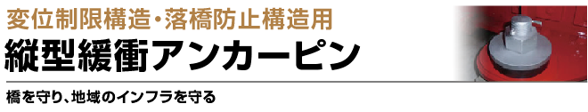 変位制限装置用 縦型緩衝アンカーピンイメージ