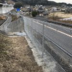 ストンゼットー 設置・施工事例 擁壁の上
